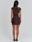 SHANIA LONGLINE TOP BROWN Top 