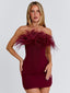 SHONA MINI DRESS BURGUNDY Mini Dress 