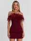 SHONA MINI DRESS BURGUNDY Mini Dress 