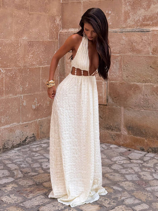 white western maxi dress Silviae Maxi Dress White