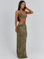 SLACIA MAXI DRESS KHAKI Maxi Dress 