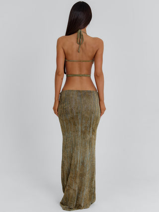 SLACIA MAXI DRESS KHAKI Maxi Dress 
