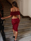 SOLEA MIDI DRESS BURGUNDY Maxi Dress 