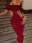 SOLEA MIDI DRESS BURGUNDY Maxi Dress 