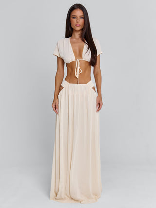 SOLEIA TOP CREAM Crop Top 