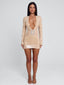SOLENZA MINI DRESS BEIGE Mini Dress 