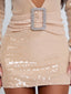 SOLENZA MINI DRESS BEIGE Mini Dress 