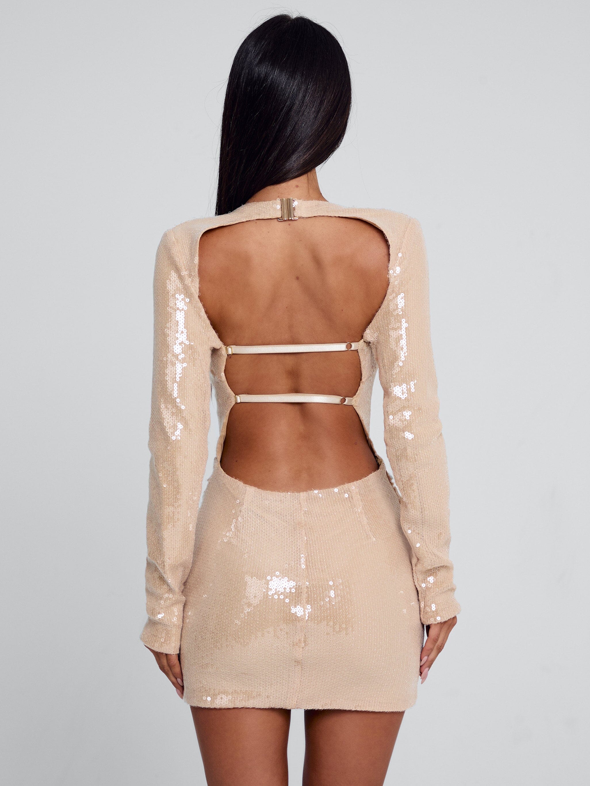 Solenza Mini Dress Beige | Outcast US – Outcast USA