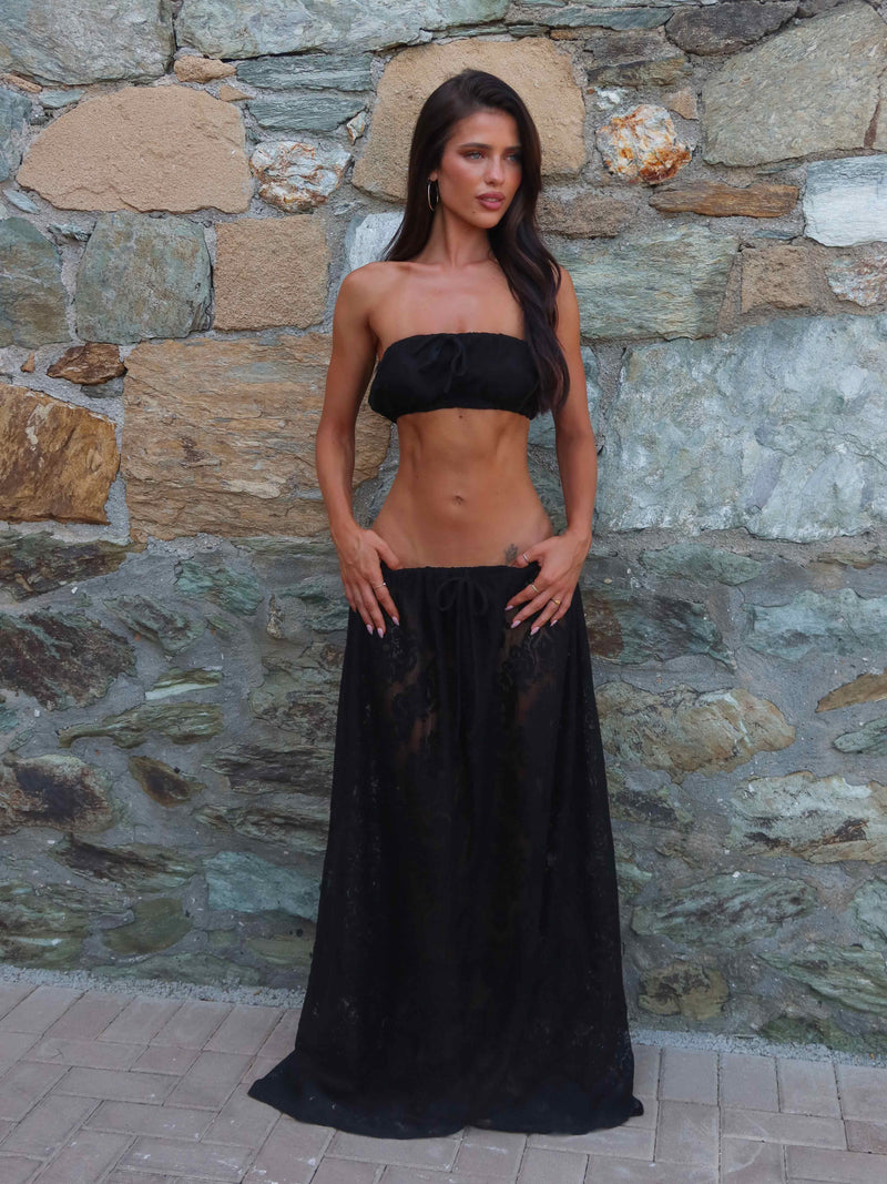 SOREN TOP BLACK Crop Top 