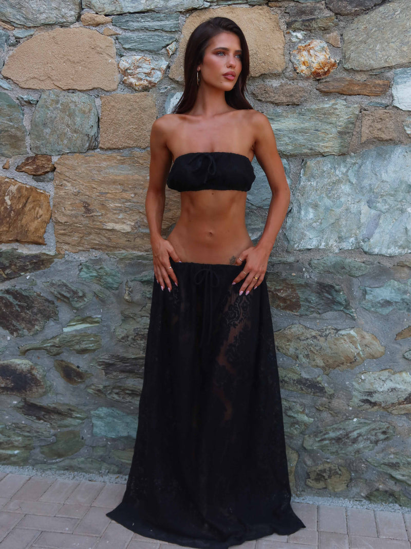 SOREN TOP BLACK Crop Top 
