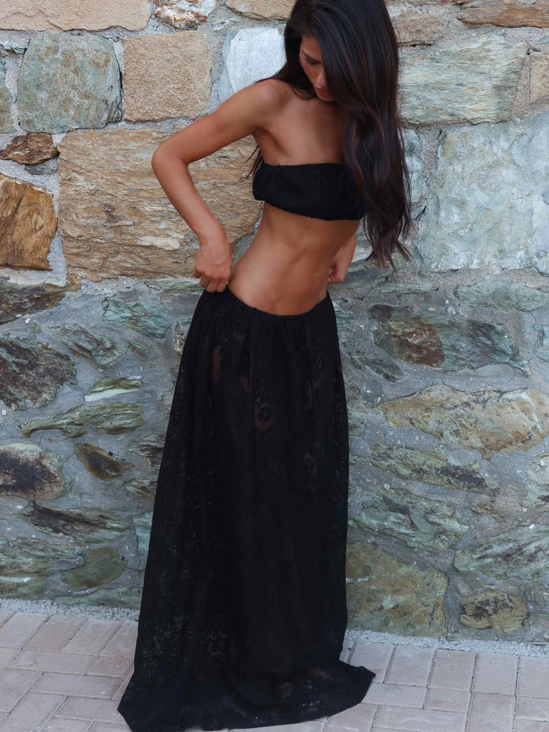 SOREN TOP BLACK Crop Top 