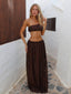 SOREN MAXI SKIRT CHOCOLATE Maxi Skirt 