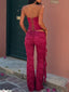 SUMMEI CORSET TOP BURGUNDY Corset 
