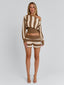 SUNDAZE SHORTS BROWN BEIGE STRIPE Shorts 