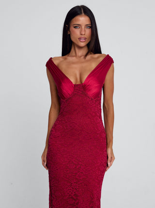 Sylora Maxi Dress Red | Outcast US Outcast USA Sylora Maxi Dress Red | Outcast US Outcast USA