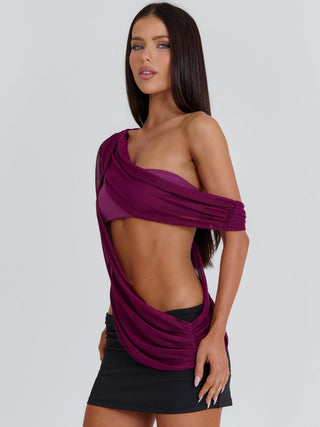 SYLVEE TOP PLUM Crop Top 