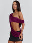 SYLVEE TOP PLUM Crop Top 