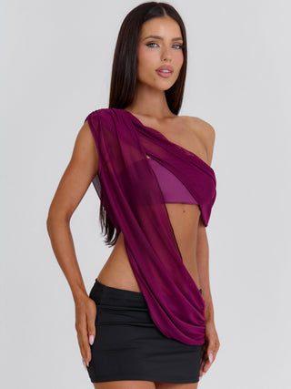SYLVEE TOP PLUM Crop Top 