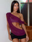 SYLVEE TOP PLUM Crop Top 