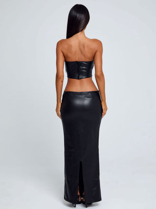 black tube top midi dress Women's Milarae Midi Dress Black in Size Large by Outcast