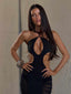INDRANI MIDI DRESS BLACK Midi Dress 