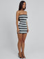 TAHIRA MINI DRESS BLACK STRIPE Mini Dress 