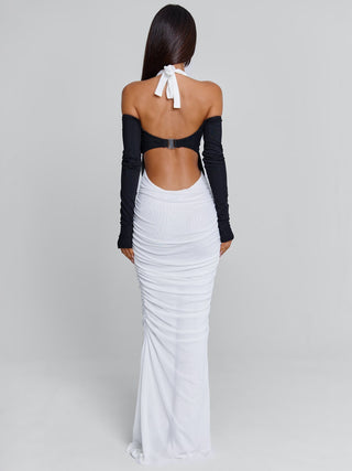 TAHITI MAXI DRESS WHITE/BLACK Maxi Dress 