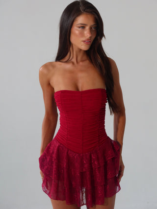 TAMZY MINI DRESS RED Mini Dress 