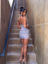 TARAI MINI DRESS GREY Mini Dress 