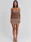 TEEGAN MINI DRESS TAUPE Mini Dress 