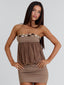 TEEGAN MINI DRESS TAUPE Mini Dress 
