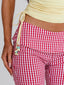LENNIX CAPRI PANT RED GINGHAM Pants 