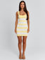 TERESA MINI DRESS YELLOW STRIPE Mini Dress 