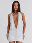 TIARA MINI DRESS SILVER Mini Dress 