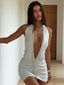TIARA MINI DRESS SILVER Mini Dress 