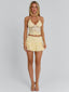 TRIXI MINI SKIRT YELLOW Mini Skirt 