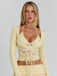 TRIXI TOP YELLOW Cardigan 