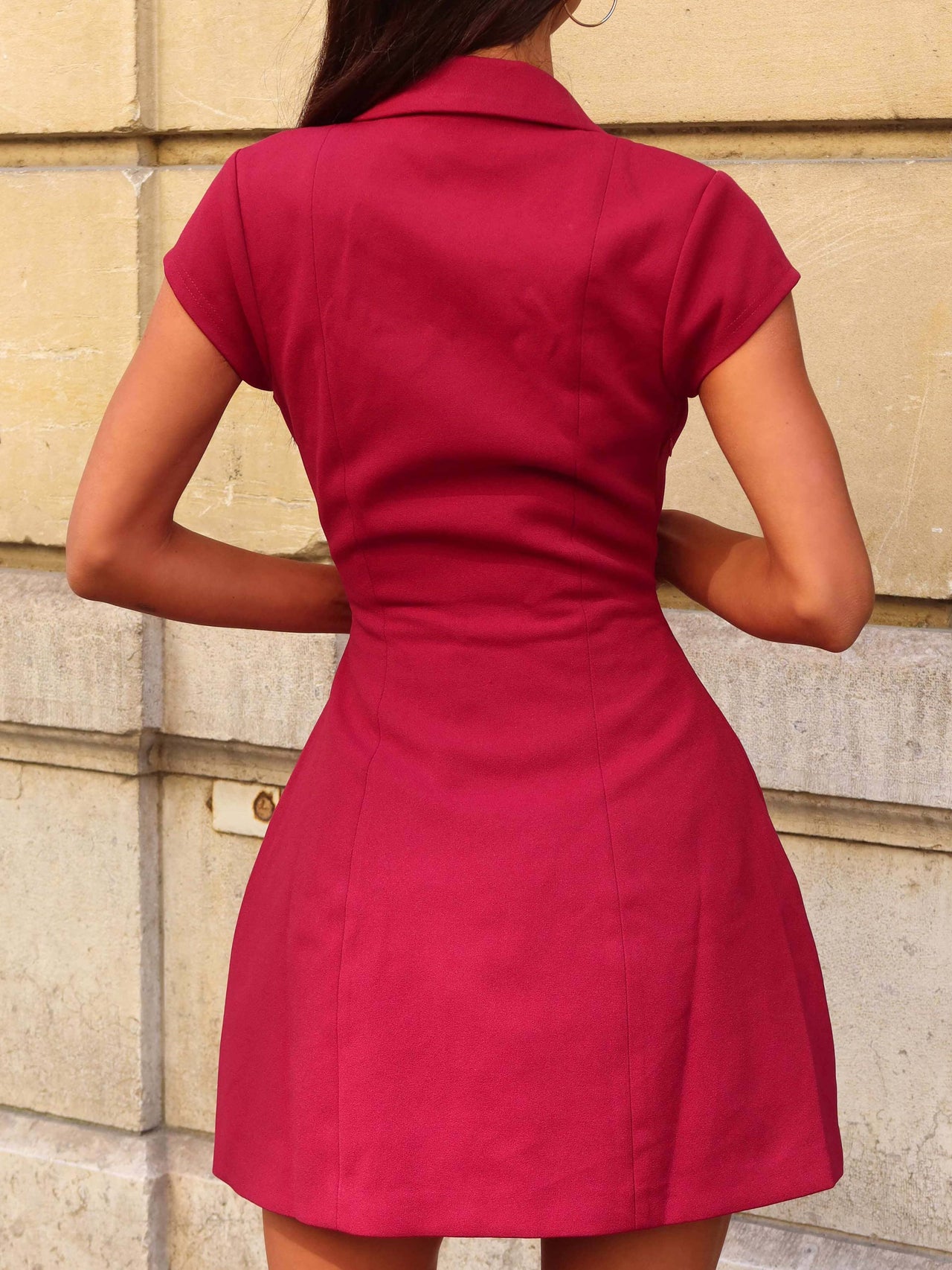 open lace back dress RUBY RED MINI DRESS – AKIRA main image 0