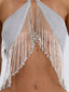 TYLA CROP TOP SILVER Crop Top 