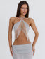 TYLA CROP TOP SILVER Crop Top 