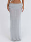 TYLA MAXI SKIRT SILVER Maxi Skirt 