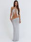 TYLA MAXI SKIRT SILVER Maxi Skirt 