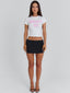 UNBLOCK ME BABY TEE WHITE Crop Top 