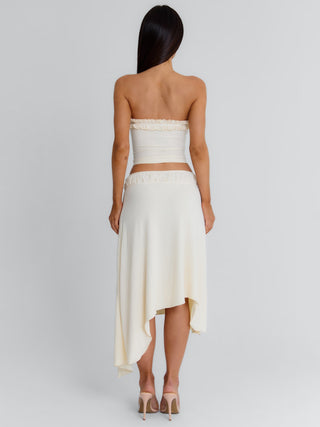 VAL MIDI SKIRT CREAM Midi Skirt 