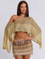 VALINA TOP GOLD Crop Top 