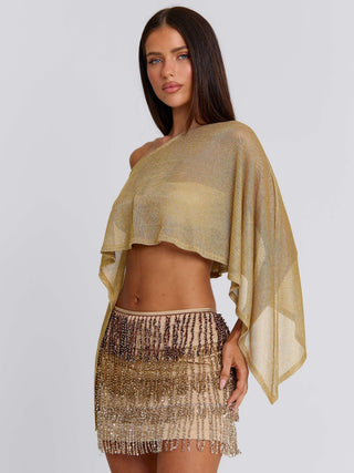 VALINA TOP GOLD Crop Top 