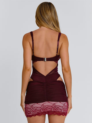 VAYLA MINI DRESS DEEP RED Mini Dress 