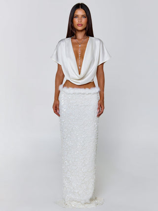 MILLIANA MAXI SKIRT WHITE Maxi Skirt 