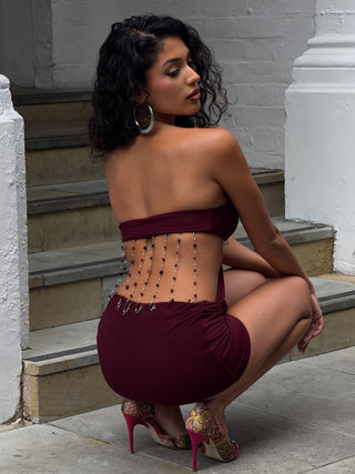 VERITY MINI DRESS WINE Mini Dress 