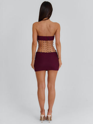 VERITY MINI DRESS WINE Mini Dress 
